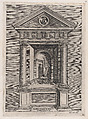 Temple-Altar of Jove, as a Youth, from "Speculum Romanae Magnificentiae", Marcantonio Raimondi  Italian, Engraving