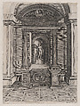 The Altar of Eros, from "Speculum Romanae Magnificentiae", Agostino Veneziano (Agostino dei Musi) Italian, Engraving