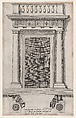 The Main Doorway of the Palazzo della Cancellaria, from "Speculum Romanae Magnificentiae", Anonymous, Engraving