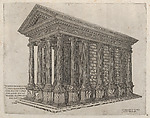 The Temple of Fortune in Rome, from "Speculum Romanae Magnificentiae", Nicolas Beatrizet  French, Engraving