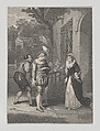Anne Page, Slender and Simple (Shakespeare, Merry Wives of Windsor, Act 1, Scene 1), Charles Heath, the elder  British, Etching and engraving