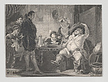Boar's Head Tavern: Prince Hal, Falstaff and Poins (Shakespeare, First Part of Henry IV, Act 2, Scene 4), Charles Heath, the elder  British, Etching and engraving