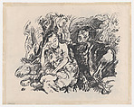 Rest on the Flight Into Egypt, Oskar Kokoschka  Austrian, Lithograph