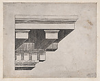 Cornice, from "Speculum Romanae Magnificentiae", Anonymous, Engraving