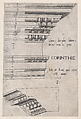 Corinthian entablature from Santa Bibiana, Rome, from "Speculum Romanae Magnificentiae", Master PS Italian or French, Engraving