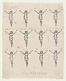 Sheet of Twelve Crucified Christs, Anonymous, German, 19th century  German, Lithograph