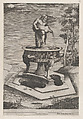A Fountain and Basin, from "Speculum Romanae Magnificentiae", Pieter Perret Netherlandish, Engraving and etching