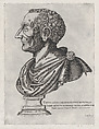 Bust of Livy, from "Speculum Romanae Magnificentiae", Giovanni Ambrogio Brambilla  Italian, Engraving and etching