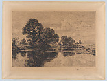 Green Pastures and Still Waters, Frederick Albert Slocombe British, Etching; second state