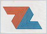 Itata, from the "V" series, Frank Stella American, Lithograph