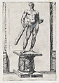 Hercules with the apples of the Hesperides, from "Speculum Romanae Magnificentiae", Diana Scultori  Italian, Engraving