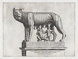 Romulus and Remus, from "Speculum Romanae Magnificentiae", Anonymous, Engraving