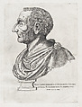 Bust of Livy, from "Speculum Romanae Magnificentiae", Nicolas Beatrizet  French, Engraving and etching