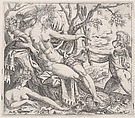 A Putto Presenting Grain to Ceres, from "Speculum Romanae Magnificentiae", Anonymous, Etching