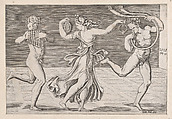 Dance of Fauns and Bacchants, from "Speculum Romanae Magnificentiae", Anonymous, Engraving