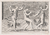 Dance of Fauns and Bacchants, from "Speculum Romanae Magnificentiae", Anonymous, Engraving