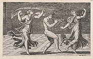 Dance of Fauns and Bacchants, from "Speculum Romanae Magnificentiae", Anonymous, Engraving