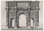 Arch of Constantine, from "Speculum Romanae Magnificentiae", Anonymous, Engraving and etching