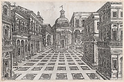 View of Buildings Adjoining the Capitol, from "Speculum Romanae Magnificentiae", Anonymous, Engraving
