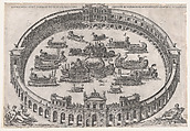 Roman Naval Battle, from "Speculum Romanae Magnificentiae", Anonymous, Engraving