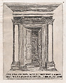 Portico of the Temple of Romulus, from "Speculum Romanae Magnificentiae", Anonymous, Engraving