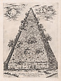 Pyramid of Caius Cestius, from "Speculum Romanae Magnificentiae", Giovanni Ambrogio Brambilla Italian, Etching and engraving