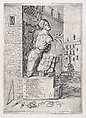 Statue of Pasquin in the House of Cardinal Ursino, from "Speculum Romanae Magnificentiae", Nicolas Beatrizet  French, Engraving and etching
