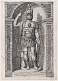 King Pyrrhus, from "Speculum Romanae Magnificentiae", Jacob Bos Netherlandish, Engraving