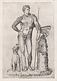 Statue of Meleager, from "Speculum Romanae Magnificentiae", Anonymous, Engraving
