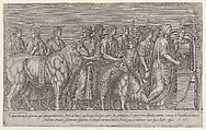 Sacrifice on the Campus Martius, from "Speculum Romanae Magnificentiae", Anonymous, Engraving