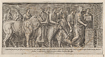 Sacrifice on the Campus Martius, from "Speculum Romanae Magnificentiae", Anonymous, Engraving