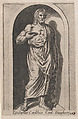Esculapius (Esculapius in aedibus Card. Burghesij), from "Speculum Romanae Magnificentiae", Anonymous, Engraving