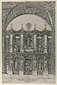 Sepulchre of Julius II, from "Speculum Romanae Magnificentiae", Giovanni Ambrogio Brambilla  Italian, Engraving