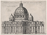 St. Peter's, from "Speculum Romanae Magnificentiae", Giovanni Ambrogio Brambilla  Italian, Engraving and etching