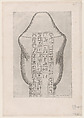 Back of an Egyptian canopic vase, from "Speculum Romanae Magnificentiae", Etienne DuPérac French, Etching