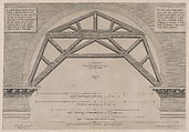 Wooden Framework to Support Arches in a Building, from "Speculum Romanae Magnificentiae", Jacob Bos Netherlandish, Engraving