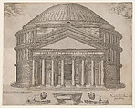 The Pantheon, from "Speculum Romanae Magnificentiae", Anonymous, Engraving; copy, second state of three (Robert-Dumesnil)
