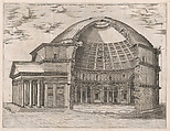The Pantheon, broken away to show the interior, from "Speculum Romanae Magnificentiae", Anonymous, Engraving