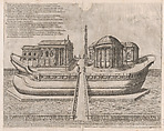Temples on the Isle of Tiber, from "Speculum Romanae Magnificentiae", Etienne DuPérac  French, Engraving and etching