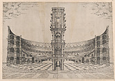 Interior Reconstruction of the Colosseum, from "Speculum Romanae Magnificentiae", Anonymous, Engraving
