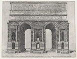 Porta Maggiore, from "Speculum Romanae Magnificentiae", Anonymous, Engraving