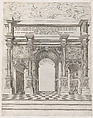 Arch of Septimus Severus, from "Speculum Romanae Magnificentiae", Anonymous, Engraving