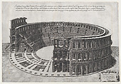 Amphitheater at Verona, from "Speculum Romanae Magnificentiae", Anonymous, Engraving