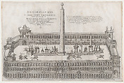 Circus Flaminius, from "Speculum Romanae Magnificentiae", Nicolas Beatrizet French, Engraving