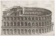 Theater of Marcellus, from "Speculum Romanae Magnificentiae", Pirro Ligorio Italian, Engraving