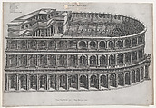 Theater of Marcellus, from "Speculum Romanae Magnificentiae", Anonymous, Engraving
