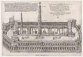 Circus Maximus, from "Speculum Romanae Magnificentiae", Nicolas Beatrizet French, Engraving; first state of three (Robert-Dumesnil)