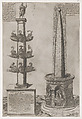 Column of Duilius, from "Speculum Romanae Magnificentiae", Anonymous, Etching