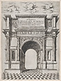 The Arch of Titus, from "Speculum Romanae Magnificentiae", Anonymous, Engraving