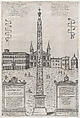 The Egyptian Obelisk of Constantine, from "Speculum Romanae Magnificentiae", Giovanni Ambrogio Brambilla  Italian, Engraving and etching